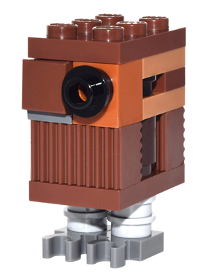 LEGO Minifigure -- Gonk Droid - Reddish Brown (75146)-Star Wars / Star Wars Episode 4/5/6 -- SW0767 -- Creative Brick Builders